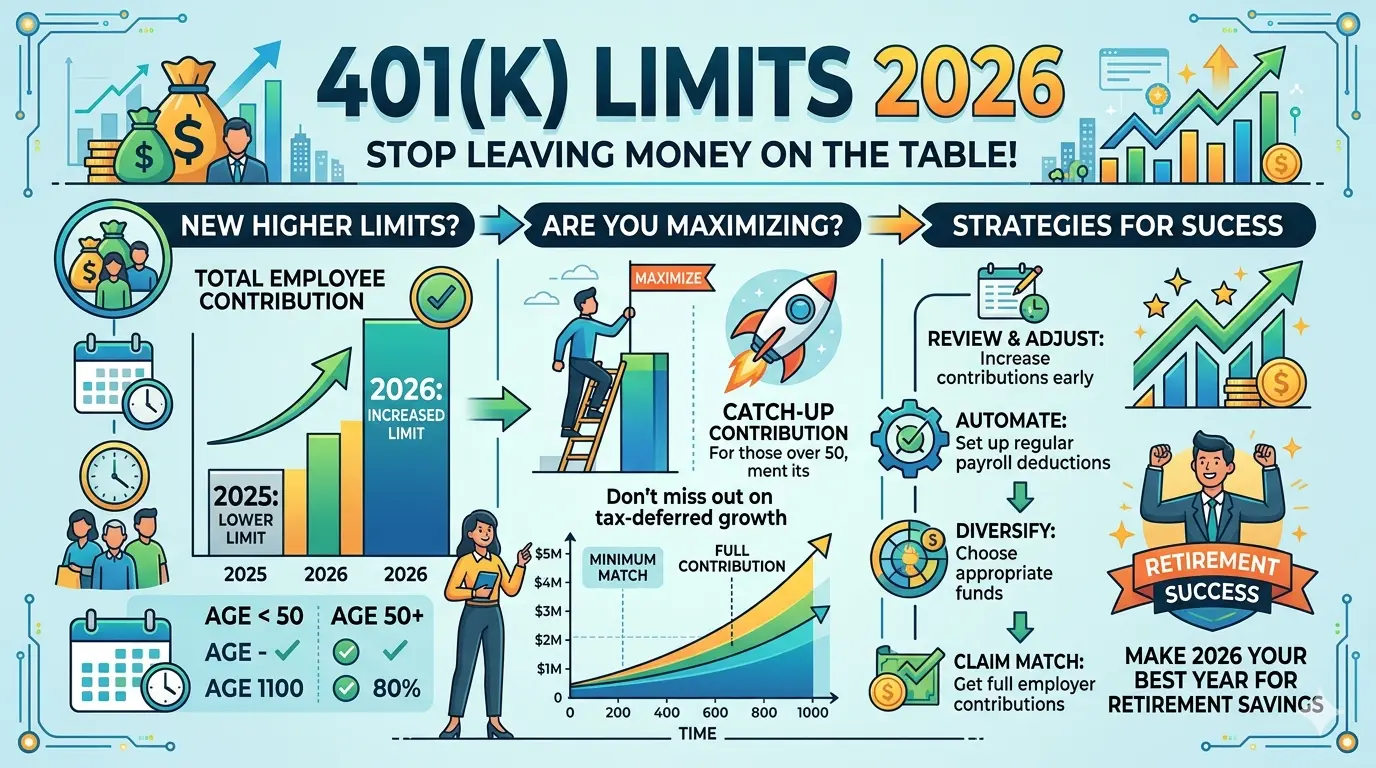 401(k) Limits 2026 Stop Leaving Money on Table