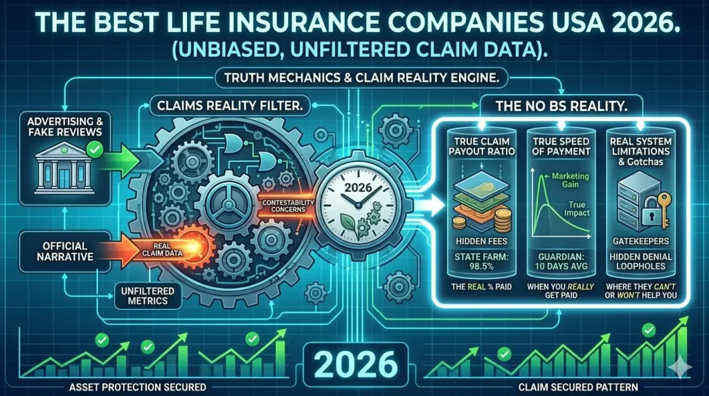 Best life insurance companies USA 2026 data chart