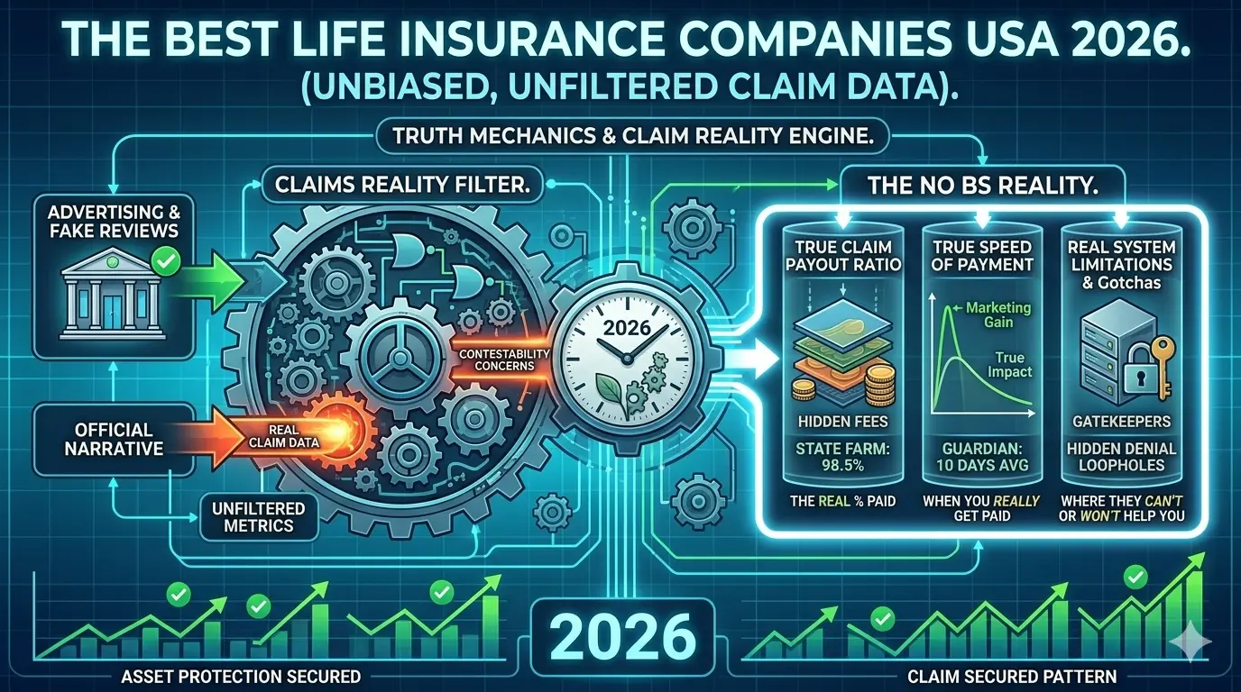 Best life insurance companies USA 2026 data chart
