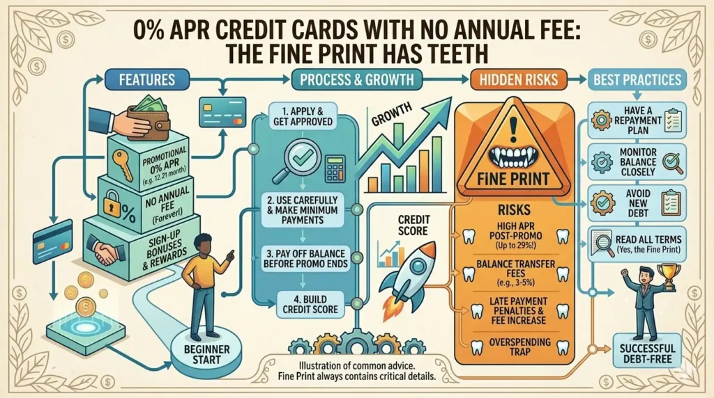 0% APR Credit Cards With No Annual Fee The Fine Print Has Teeth