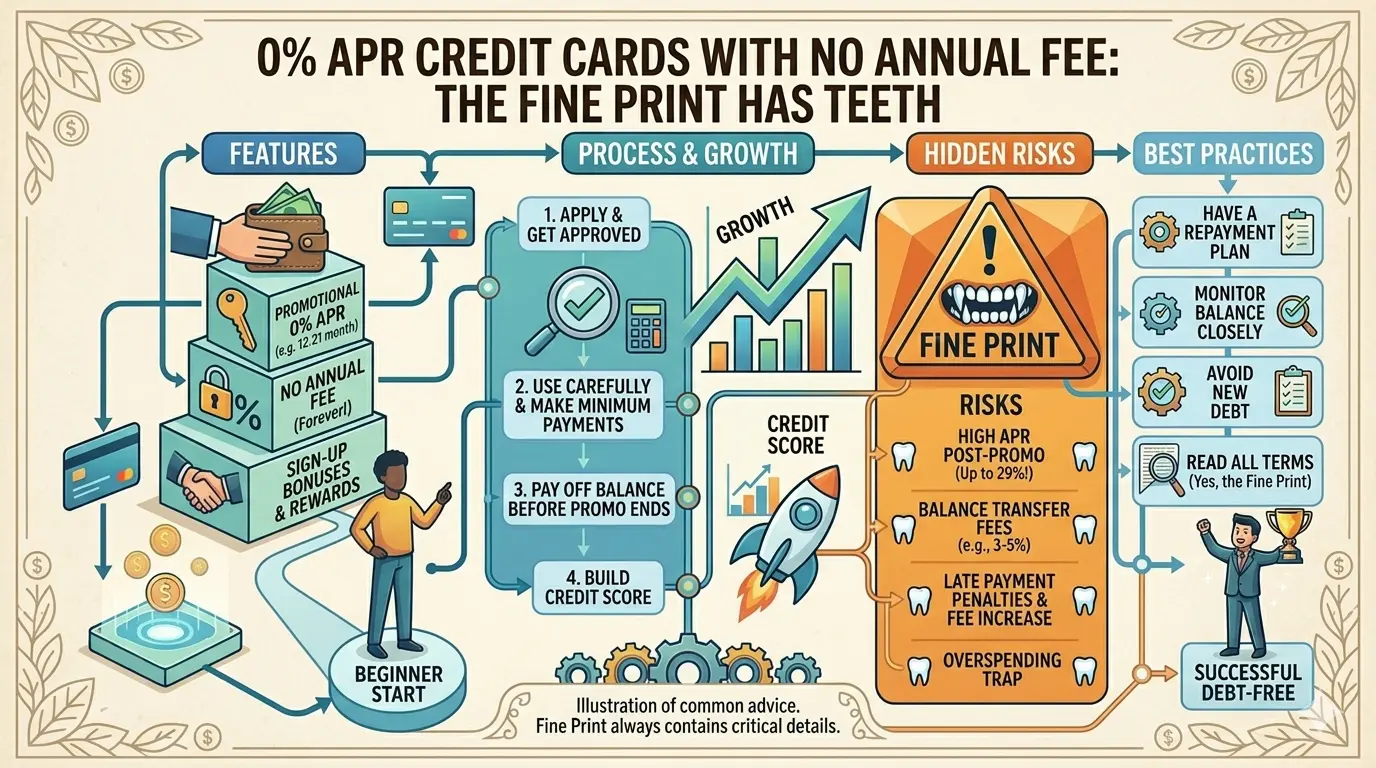 0% APR Credit Cards With No Annual Fee The Fine Print Has Teeth