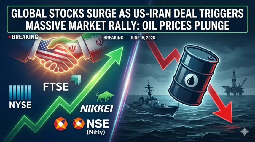 Global Stocks Surge as US-Iran Deal Triggers Massive Market Rally Oil Prices Plunge