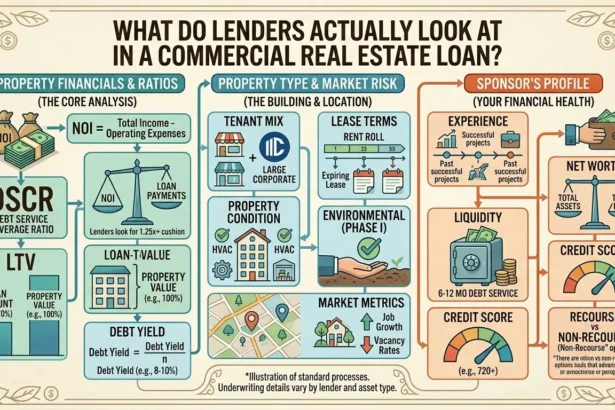 What do lenders actually look at in a commercial real estate loan